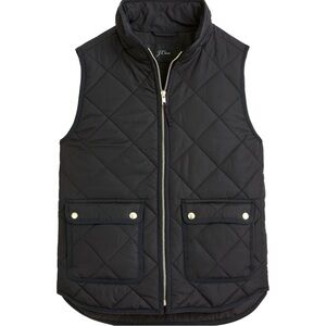 J. Crew Black Puffer Vest Size XS